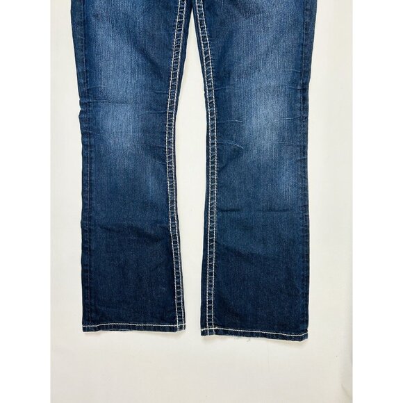 Silver Jeans Aiko Bootcut Thick Stitched Flap Pocket Jeans Mens 33x32 - Picture 6 of 9